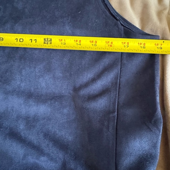 TCEC Blue Sleeveless Dress with pockets - Picture 4 of 7